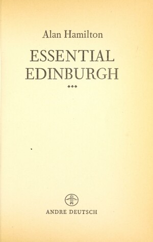 Book cover for Essential Edinburgh