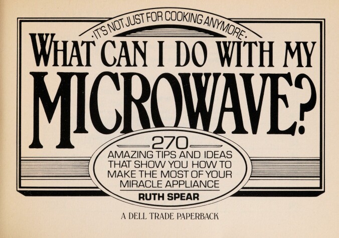 Book cover for What Can I Do with My Microwave