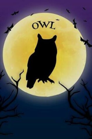 Cover of Owl Notebook Halloween Journal
