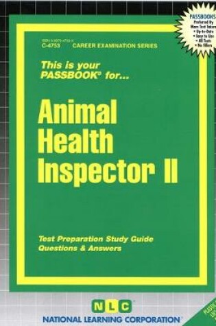 Cover of Animal Health Inspector II