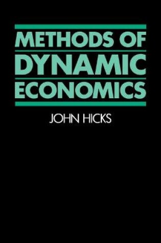 Cover of Methods of Dynamic Economics