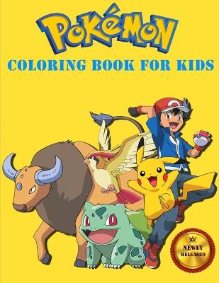 Book cover for Pokemon coloring book for kids