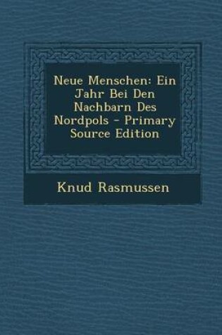 Cover of Neue Menschen