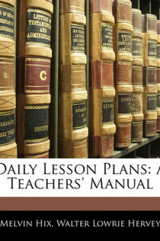 Cover of Daily Lesson Plans