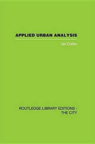 Cover of Applied Urban Analysis