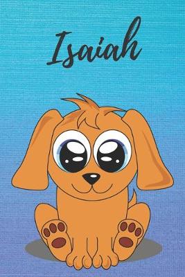 Book cover for Isaiah dog coloring book / notebook / journal / diary