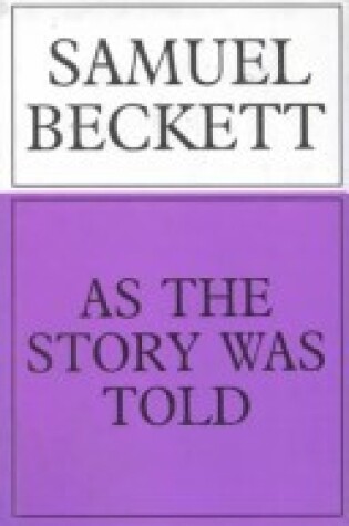 Cover of As the Story Was Told
