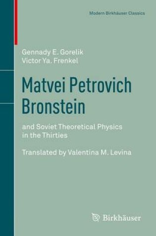 Cover of Matvei Petrovich Bronstein