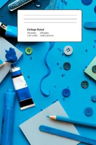 Cover of Blue Composition Book - Arts And Crafts