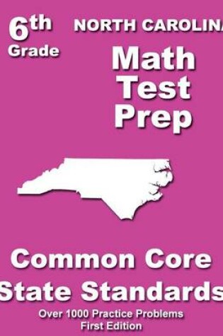 Cover of North Carolina 6th Grade Math Test Prep