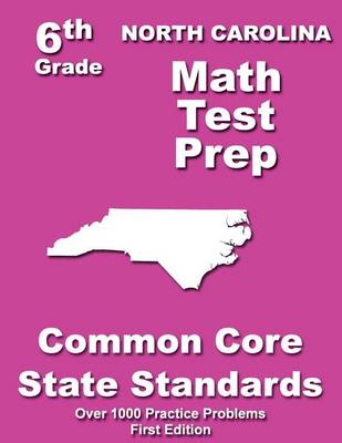 Book cover for North Carolina 6th Grade Math Test Prep