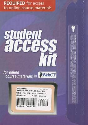 Book cover for WebCT Student Access Kit for Biological Science