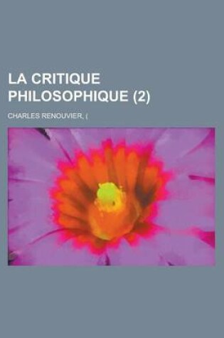Cover of La Critique Philosophique (2)