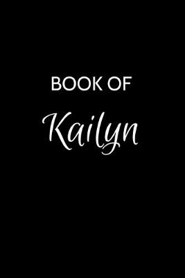 Book cover for Book of Kailyn