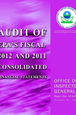 Cover of Audit of EPA's Fiscal 2012 and 2011 Consolidated Financial Statements