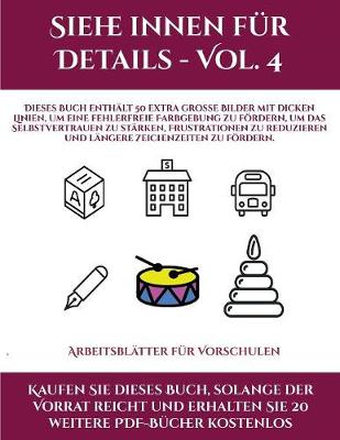 Book cover for Arbeitsblatter fur Vorschulen (Siehe innen fur Details - Vol. 4)