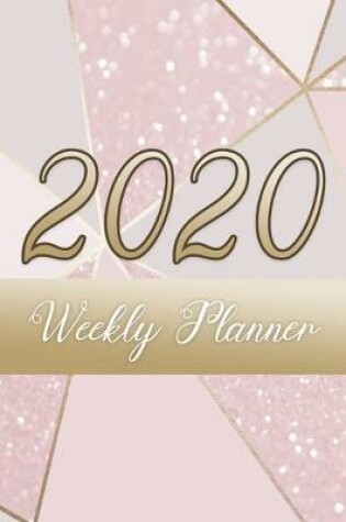 Cover of Trendy Pink and Gold Glitter Weekly Planner