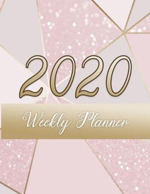 Book cover for Trendy Pink and Gold Glitter Weekly Planner