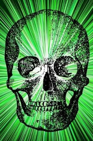 Cover of Skull Green Burst Journal Notebook