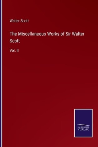 Cover of The Miscellaneous Works of Sir Walter Scott