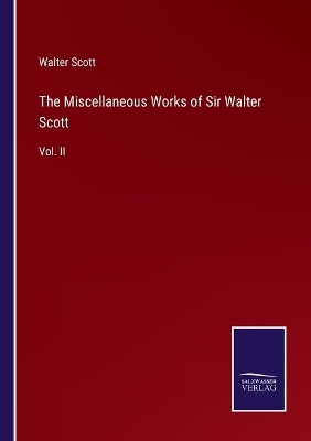 Book cover for The Miscellaneous Works of Sir Walter Scott