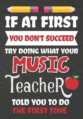 Book cover for If at First You Don't Succeed Try Doing What Your Music Teacher Told You To Do The First Time