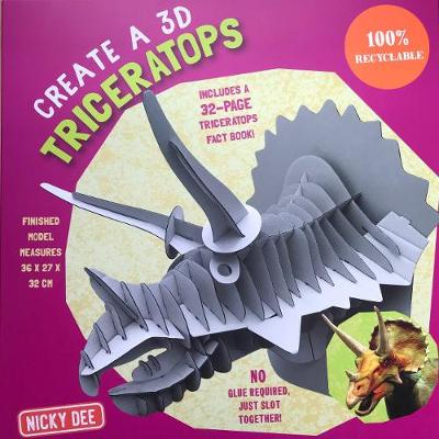 Book cover for CREATE A 3D TRICERATOPS