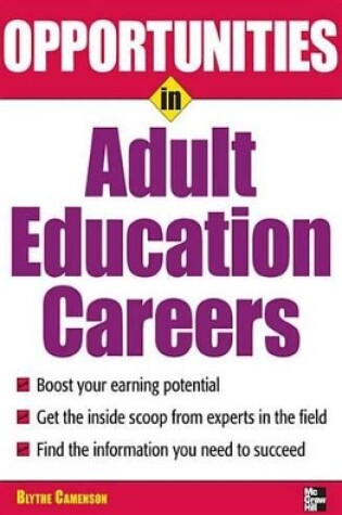 Cover of Opportunities in Adult Education