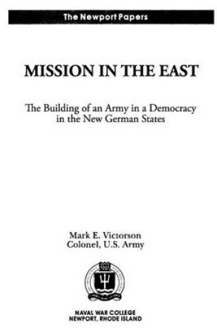 Cover of Mission in the East