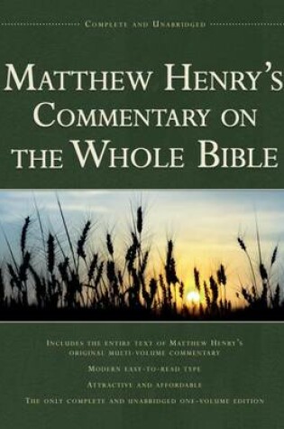 Cover of Matthew Henry's Commentary on the Whole Bible