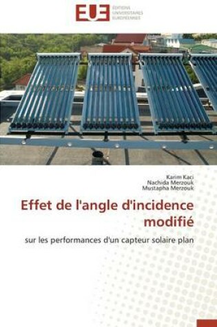 Cover of Effet de l'Angle d'Incidence Modifi