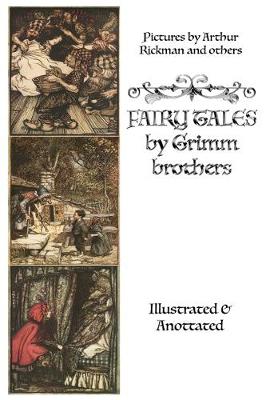 Book cover for Fairy Tales by Grimm Brothers (Annotated & Illustrated)