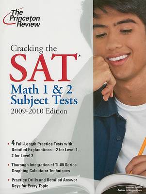Cover of Cracking the SAT Math 1 & 2 Subject Tests