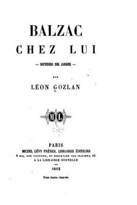 Book cover for Balzac chez lui, souvenirs des Jardies