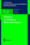 Book cover for History of Modern Biotechnology I