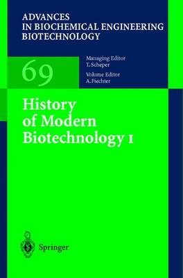 Cover of History of Modern Biotechnology I