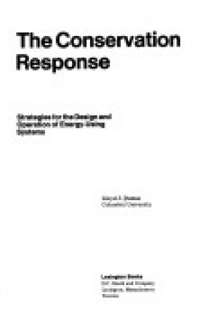 Cover of Conservation Response