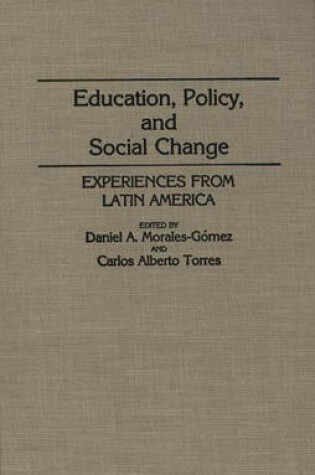 Cover of Education, Policy, and Social Change