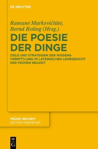 Cover of Die Poesie Der Dinge