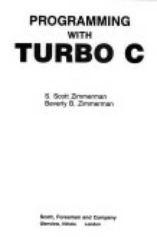 Cover of Programming with Turbo C.