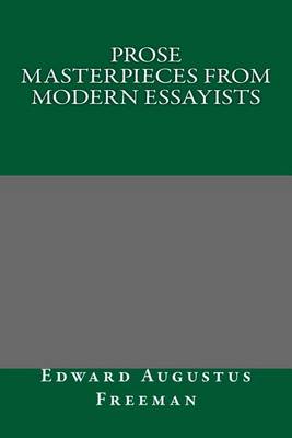 Book cover for Prose Masterpieces from Modern Essayists