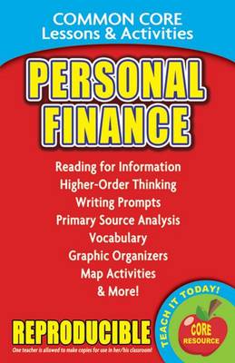 Book cover for Personal Finance - Common Core Lessons & Activities