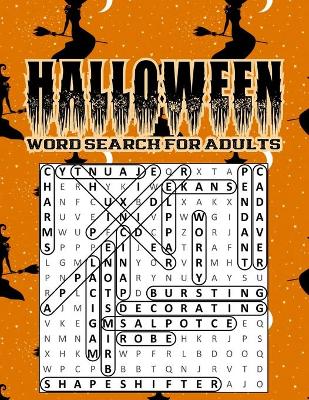 Book cover for Halloween Word Search For Adults