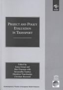 Cover of Project and Policy Evaluation in Transport