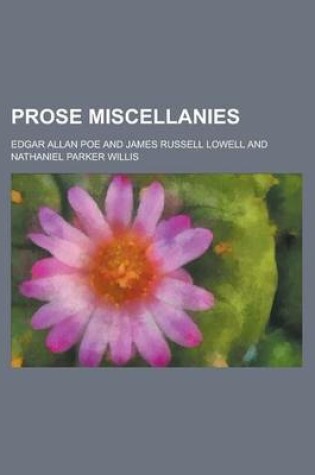 Cover of Prose Miscellanies