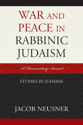 Book cover for War and Peace in Rabbinic Judaism