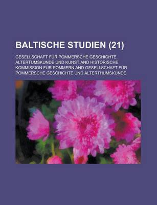 Book cover for Baltische Studien (21 )