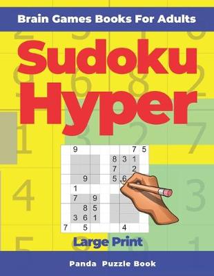 Book cover for Brain Games Book For Adults - Sudoku Hyper Large Print