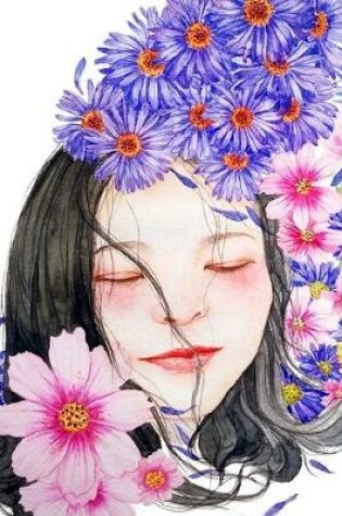 Cover of Girl With Flowers Journal