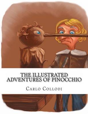 Book cover for The Illustrated Adventures of Pinocchio